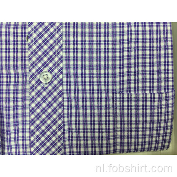 Garen geverfd geruit business overhemd
